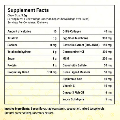 2 x HIP & JOINT SUPPORT FOR DOGS